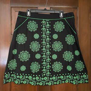 Vintage Anthropologie Lithe size 12 embroidered skirt